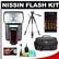 Nissin Digital Speedlite Di866 Flash (for Nikon i-TTL) with Tripod + Case + Batteries + Accessory Kit