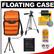 Olympus Digital Camera Floating Case (Orange/Black Trim) with Tripod + Accessory Kit