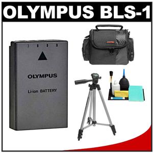 Olympus BLS-1 Li-ion Rechargeable Battery with Case + Tripod + Cleaning Accessory Kit - Digital Cameras and Accessories - Hip Lens.com