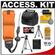 Olympus Floating Foam Strap for Stylus SW/Tough Series (Orange) with 50“ Tripod + Case + Accessory Kit