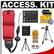 Olympus Floating Foam Strap for Stylus SW/Tough Series (Red) with Li-42B Battery + 50” Tripod + Accessory Kit