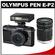 Olympus Pen E-P2 Micro 4/3 Digital Camera & 17mm f/2.8 Lens & FL-14 Flash (Black) with M.Zuiko 40-150mm f/4.0-5.6 Micro ED Digital Zoom Lens (Black)