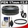 Olympus M.Zuiko 17mm f/2.8 Micro ED Digital Lens (Black) - NEW (NO Original Box) with UV Filter + Accessory Kit