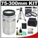 Olympus M.Zuiko 75-300mm f/4.8-6.7 ED Digital Zoom Lens (Silver) with 3 UV/PL/FLD Filter Set  + Case + Tripod + Accessory Kit