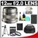 Olympus M.Zuiko 12mm f/2.0 ED Digital Lens (Silver) with 3 UV/PL/FLD Filter Set + BLS-1/BLS-5 Battery + Case + Tripod + Accessory Kit