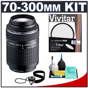 Olympus Zuiko 70-300mm f/4.0-5.6 Digital ED Zoom Lens with UV Filter + Cleaning Kit - Digital Cameras and Accessories - Hip Lens.com