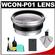 Olympus WCON-P01 Wide Converter for M.Zuiko 14-42mm II Lens (Silver) with BLS-1/BLS-5 Battery + Cleaning Accessory Kit