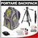 Portare Multi-Use Laptop/iPad/Digital SLR Camera Backpack Case (Gray/Green) with 57” Photo/Video Tripod + Canon Cleaning Kit