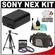 Power2000 ACD-772 Battery for Sony NP-FW50 for Alpha NEX-3, NEX-5 & NEX-C3 Digital Camera with 3 49mm UV/FLD/PL Filters + Tripod Kit
