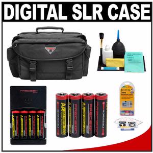 Precision Design 2000 Digital SLR System Camera Case with (8) AA Batteries & Charger + Accessory Kit - Digital Cameras and Accessories - Hip Lens.com