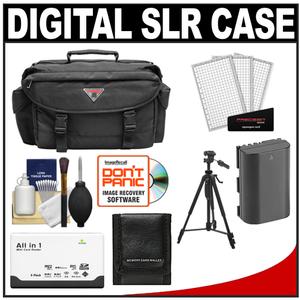 Precision Design 2000 Digital SLR System Camera Case with LP-E6 Battery + Tripod + Accessory Kit - Digital Cameras and Accessories - Hip Lens.com
