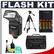 Precision Design DSLR300 High Power Auto Flash with Case + Tripod + (4) Batteries & Charger + Accessory Kit