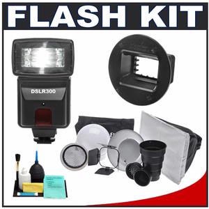 Precision Design DSLR300 High Power Auto Flash with Interfit Portrait Kit + SGM200 + Cleaning Kit - Digital Cameras and Accessories - Hip Lens.com