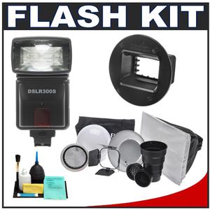 Precision Design DSLR300S High Power Auto Flash (for Sony Alpha) with Interfit SGM200 & Portrait Kit - Digital Cameras and Accessories - Hip Lens.com