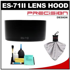 Precision Design ES-71 II Lens Hood for Canon EF 50mm f/1.4 USM with Cleaning Kit - Digital Cameras and Accessories - Hip Lens.com