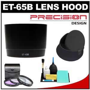 Precision Design ET-65B Lens Hood for Canon 70-300mm IS USM  70-300 DO IS USM with 3 (UV/FLD/CPL) Filter Set + Lenscoat Cap + Accessory Kit - Digital Cameras and Accessories - Hip Lens.com