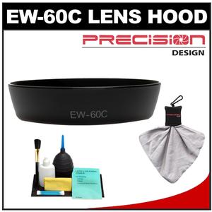Precision Design EW-60C Lens Hood for Canon EF-S 18-55mm f/3.5-5.6 IS Zoom with Cleaning Kit - Digital Cameras and Accessories - Hip Lens.com