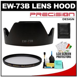 Precision Design EW-73B Lens Hood for Canon EF 17-85mm USM & EF-S 18-135mm IS with UV Filter + Accessory Kit - Digital Cameras and Accessories - Hip Lens.com