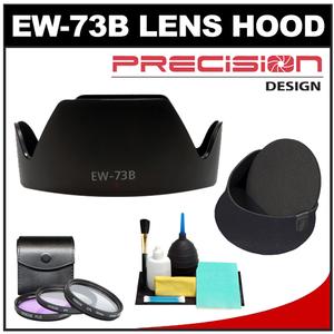 Precision Design EW-73B Lens Hood for Canon EF 17-85mm USM & EF-S 18-135mm IS with 3 (UV/FLD/CPL) Filter Set + Lenscoat Cap + Accessory Kit - Digital Cameras and Accessories - Hip Lens.com