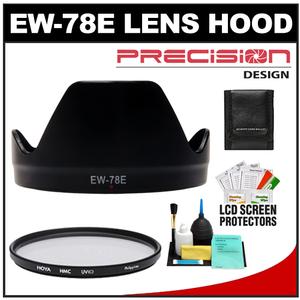 Precision Design EW-78E Lens Hood for Canon EF-S 15-85mm f/3.5-5.6 IS USM with Hoya 72mm UV HMC Filter + Accessory Kit - Digital Cameras and Accessories - Hip Lens.com