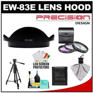 Precision Design EW-83E Lens Hood for Canon EF 16-35mm f/2.8L  17-40mm f/4L  EF-S 10-22mm with 3 (UV/FLD/CPL) Filter Set + Tripod + Accessory Kit - Digital Cameras and Accessories - Hip Lens.com
