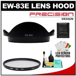 Precision Design EW-83E Lens Hood for Canon EF 16-35mm f/2.8L  17-40mm f/4L  EF-S 10-22mm with Hoya 77mm UV HMC Filter + Accessory Kit - Digital Cameras and Accessories - Hip Lens.com