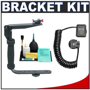 Precision Design Quick Flip FB350 Bracket with Nikon Flash Cord + Cleaning Kit - Digital Cameras and Accessories - Hip Lens.com