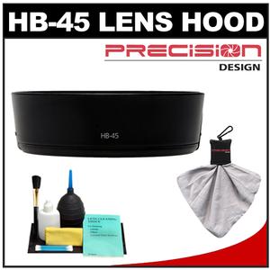 Precision Design HB-45 Lens Hood for Nikon 18-55mm VR DX AF-S with Cleaning Kit