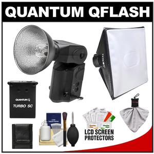 Quantum Qflash Model T5d-R Flash with Turbo SC Slim Battery + Softbox + Accessory Kit - Digital Cameras and Accessories - Hip Lens.com