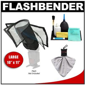 Rogue FlashBender Bendable Large Positionable Flash Reflector / Snoot with Cleaning Accessory Kit - Digital Cameras and Accessories - Hip Lens.com