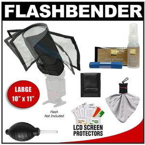 Rogue FlashBender Bendable Large Positionable Flash Reflector / Snoot with Nikon Cleaning Accessory Kit - Digital Cameras and Accessories - Hip Lens.com