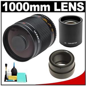 Rokinon 500mm f/8.0 Mirror Lens & 2x Teleconverter with Cleaning Kit for Sony Alpha NEX Digital Cameras - Digital Cameras and Accessories - Hip Lens.com