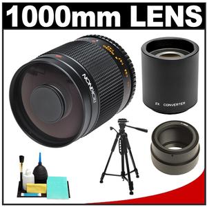 Rokinon 500mm f/8.0 Mirror Lens & 2x Teleconverter with Tripod + Cleaning Kit for Sony Alpha NEX Digital Cameras - Digital Cameras and Accessories - Hip Lens.com