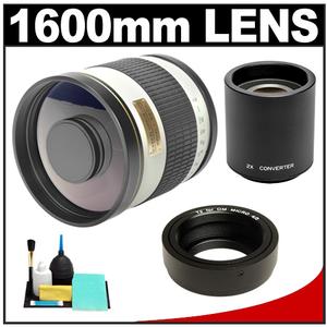 Rokinon 800mm f/8 Mirror Lens & 2x Teleconverter with Cleaning Kit for Olympus Pen & Panasonic Micro 4/3 Digital SLR Cameras - Digital Cameras and Accessories - Hip Lens.com