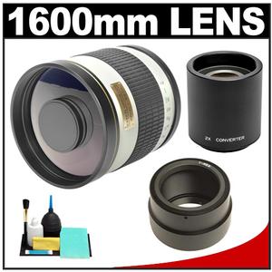 Rokinon 800mm f/8 Mirror Lens & 2x Teleconverter with Cleaning Kit for Sony Alpha NEX Digital Cameras - Digital Cameras and Accessories - Hip Lens.com