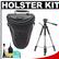 Rokinon H600 Digital SLR Holster Camera Case for Mid-Large Size Zoom Lenses with Tripod + Cleaning Kit