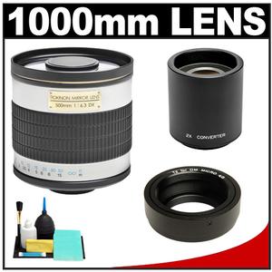 Rokinon 500mm f/6.3 Mirror Lens & 2x Teleconverter with Cleaning Kit for Olympus Pen & Panasonic Micro 4/3 Digital SLR Cameras - Digital Cameras and Accessories - Hip Lens.com