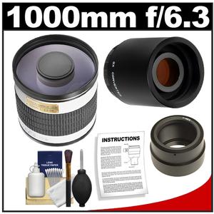 Rokinon 500mm f/6.3 Mirror Lens & 2x Teleconverter with Cleaning Kit for Sony Alpha NEX Digital Cameras - Digital Cameras and Accessories - Hip Lens.com