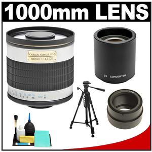 Rokinon 500mm f/6.3 Mirror Lens & 2x Teleconverter with Tripod + Cleaning Kit for Sony Alpha NEX Digital Cameras - Digital Cameras and Accessories - Hip Lens.com