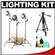 RPS Studio 3 Light Photoflood, Reflector & Stands Studio Kit (RS-4003) with Tripod + Cleaning Kit