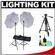 RPS Studio Deluxe Wireless Speedlite Studio Kit 2 Umbrellas, 2 Stands, 4-Channel Wireless Transmitter, 2 Receivers, Case + Tripod Kit