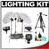 RPS Studio 480 Watt/Second SB-160 Monolite Studio Kit (RS-SB/SLK3) 3 Strobes, 3 Umbrellas, 3 Stands, PC Cords, Infrared Trigger, Case + Tripod + Cleaning Kit