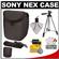 Sony LCS-BBF Soft Digital Camera Case for NEX Digital Cameras (Black) with Tripod + Accessory Kit