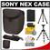 Sony LCS-BBF Soft Digital Camera Case for NEX Digital Cameras (Black) with NP-FW50 Battery + GP-22 Gripster Tripod + Accessory Kit