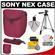 Sony LCS-BBF Soft Digital Camera Case for NEX Digital Cameras (Pink) with Tripod + Accessory Kit