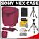 Sony LCS-BBF Soft Digital Camera Case for NEX Digital Cameras (Pink) with NP-FW50 Battery + GP-22 Gripster Tripod + Accessory Kit