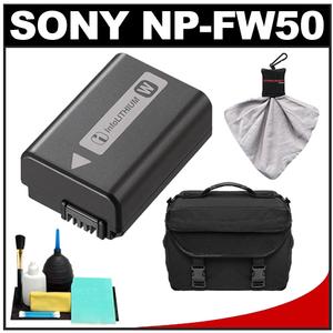 Sony NP-FW50 InfoLithium Rechargeable Battery Pack with Case + Cleaning Kit - Digital Cameras and Accessories - Hip Lens.com