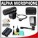 Sony Alpha ECM-ALST1 Stereo Microphone for A560, A580 Digital SLR Cameras with NP-FM500H Battery + Video Light + Case + Accessory Kit