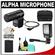 Sony Alpha ECM-ALST1 Stereo Microphone for A33, A35, A55 Digital SLR Cameras with NP-FW50 Battery + Video Light + Case + Accessory Kit