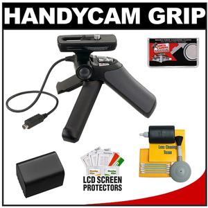 Sony Handycam GP-AVT1 Shooting Grip with Mini Tripod with NP-FV70 Battery + Cleaning Accessory Kit - Digital Cameras and Accessories - Hip Lens.com